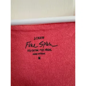 NWT J. Crew‎ Fine Spun cotton modal coral pink tank top size medium thumbnail 2