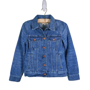 Madewell Womens Denim Trucker Jacket Small Blue Button Front Casual Fall Country thumbnail 2