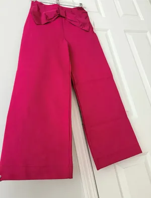 Anthropologie Maeve The Colette Bow-Waist Crop Wide-Leg Pants, Size 26 thumbnail 9
