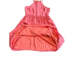 Everly Size Small Coral Pink Goddess Style High Neck Dress Lightweight‎ #I15-5 thumbnail 7