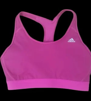 adidas Bright Pink Racerback Performance Sports Bra thumbnail 1