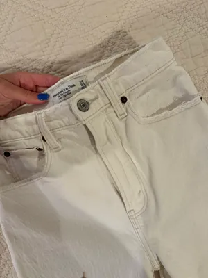 Abercrombie White Jeans thumbnail 4