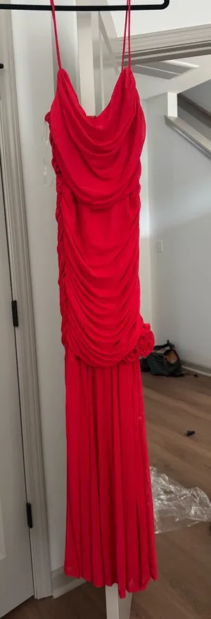 Red formal dress thumbnail 1