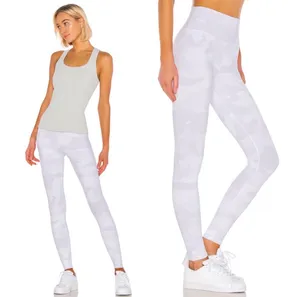 Alo Yoga High Waist Vapor Legging White Grey Camouflage Camo M Workout Yoga thumbnail 2