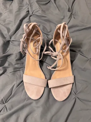 Lace Up Heels Purple Size 9 thumbnail 3