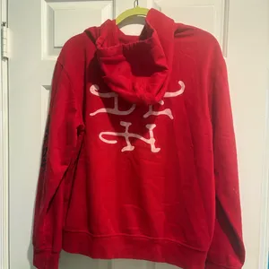 Ed Hardy Eagle & Skull Hoodie sweatshirt New York Red sz M women’s thumbnail 4