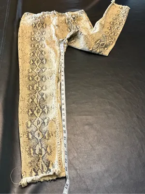 Zara Snake-Print Skinny Jeans size 10 thumbnail 10