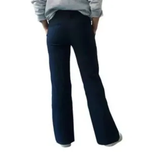 ✨Anthropologie Maeve The Naomi Ponte Wide-Leg Flare Navy Sz 4 Pants✨ thumbnail 4