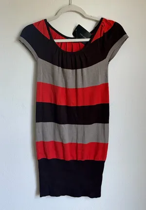 NWT ZARA Stripped Knit Sweater Dress thumbnail 1