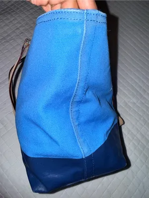 Kate Spade Francis Lott Street Tote Azure/Navy Blue thumbnail 8