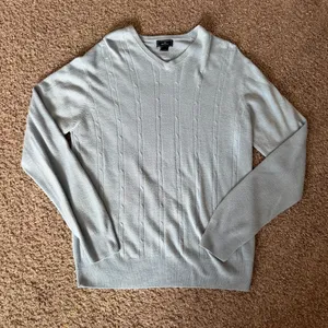 Vintage Dockers Light Blue V-Neck Sweater L thumbnail 1