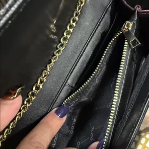‼️SALE‼️ *EUC* ALDO, Embellished Black and Multicolor Clutch/Wallet On Chain thumbnail 8