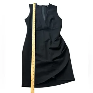 Lulus Cocktail Hour Classic Black Sleeveless Tulip Mini Dress Size Medium NWOT thumbnail 12