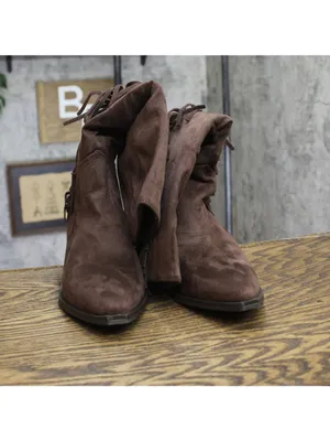 Universal Thread Patsy Tall Fringe Western Boots Cowgirl Chocolate Brown 8.5M thumbnail 4