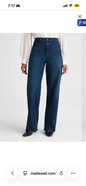 Madewell The Curvy Emmett Wide-Leg Jeans thumbnail 2