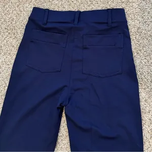 Yogipace XS Tall Navy Sporty Flare Yoga Pants Pull-On Stretchy Back Pockets thumbnail 7