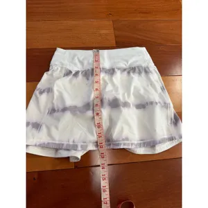 Lululemon Pace Rival Skirt Womens White Purple Tie Dye Athletic Skort Size 0 thumbnail 8