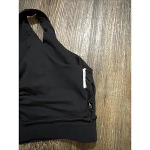 Gymshark Whitney Simmons Blk Quiet‎ Luxury Minimalist Athleisure Mesh Sports Bra thumbnail 4