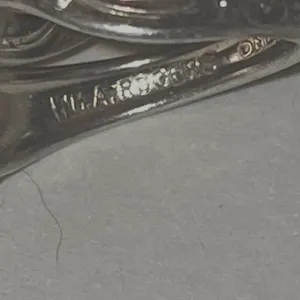 Vintage WM.A Rogers Oneida Silver Spoon Ring thumbnail 5