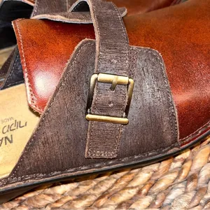 NAOT Avignon Everyday Clog Luggage Brown / Mine Brown Leather Strap 9 EXC COND thumbnail 8