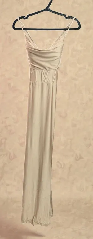 Windsor Cream‎ Spaghetti-Strap Maxi Dress thumbnail 1