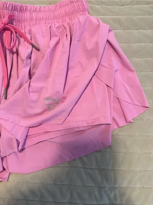 Amazon Women’s Pink Layered Athletic Shorts thumbnail 4