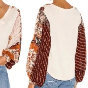 Free People Light Magic Henley Top Size M thumbnail 10
