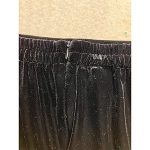 R&K Evenings Velvet Maxi Skirt Womens 12 Black Excellent High‎ Slit Vintage 90s thumbnail 6