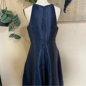 Lulus NWOT Broadway Show Navy Blue High-Low Gown thumbnail 6
