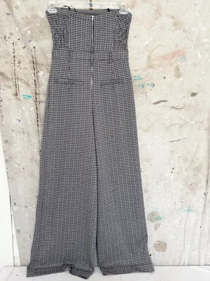 Anthropologie Maeve Houndstooth Knit Jumpsuit thumbnail 5