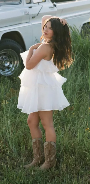 White bubble dress thumbnail 2