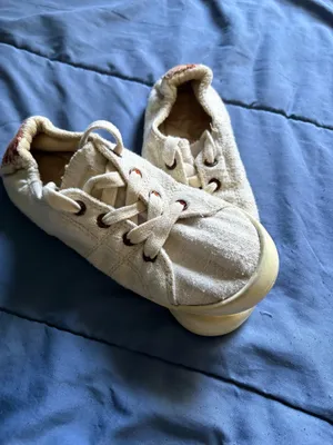 ROXY Beige Lace Up Low Top Women's Casual Sneakers Soft Fabric with Rubber Sole thumbnail 12