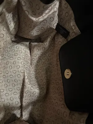 Guess Black Logo-Print Tote with Gold Hardware thumbnail 7