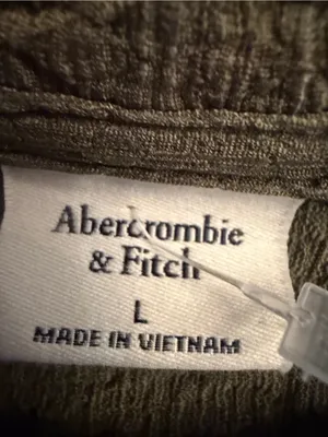 Abercrombie Olive Textured Short-Sleeve Top thumbnail 5