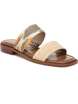 Sam Edelman Haydee Beige Woven Slip On Open Toe Sandals 9 thumbnail 10