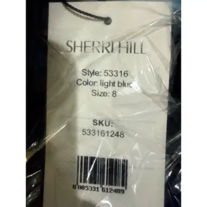 Sherri Hill 53316 Light Blue Mikado A-Line Gown Size 8 NWT $550 thumbnail 4