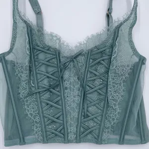 Victoria's Secret Dream Angels Unlined Lace Up Corset Size Small DD Fairycore thumbnail 5