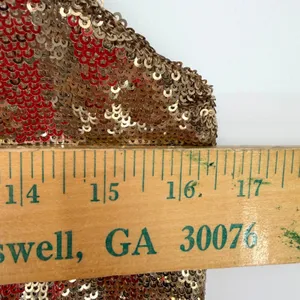 Free People Time To‎ Shine Mini Homecoming Dress Womens S Gold Sequin Party Y2K thumbnail 7