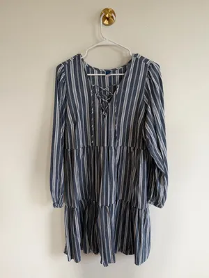 Old Navy Striped Dress Navy thumbnail 2