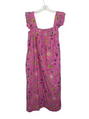 NWT Printfresh Size Medium 100% Organic Cotton Pink Beachcomber Shore Dress NEW thumbnail 5