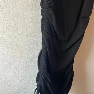 Good American size 4 black tank dress with drawstring sides thumbnail 4