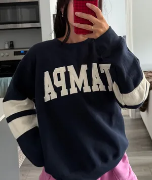 Tampa Navy Blue Crewneck Size L thumbnail 1