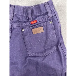 VTG Women's 90s Purple Wash Denim Wrangler Jeans 13/14x34(38x34) Cowgirl Cut USA thumbnail 6