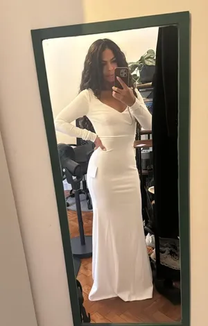 Lulus New Feeling of Forever White Long Sleeve Mermaid Maxi Dress thumbnail 4
