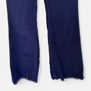 Free People We The Free Navy Corduroy Flare Pants | Retro Indie Boho 29 thumbnail 5