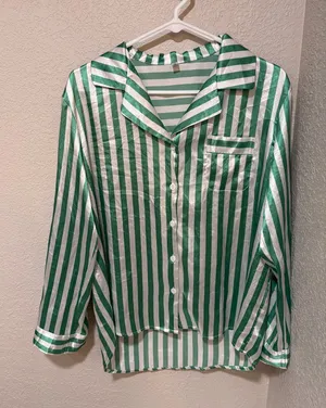 Amazon PJ Green Striped Set thumbnail 1