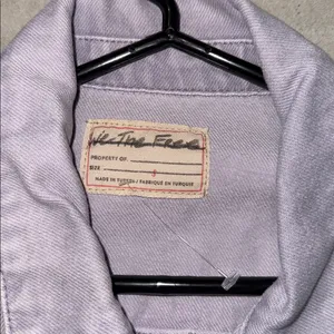 Free People Lavender Frayed Edge Denim Jacket (small) thumbnail 2