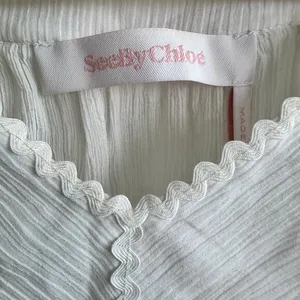 See By Chloe blouse M georgette chiffon crystal white‎ top thumbnail 3