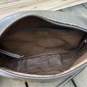 Authentic Vintage Tan Brown Monogram Fendi Shoulder Bag Purse thumbnail 9