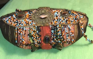 Beaded Handbag Brown thumbnail 1